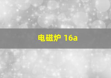 电磁炉 16a